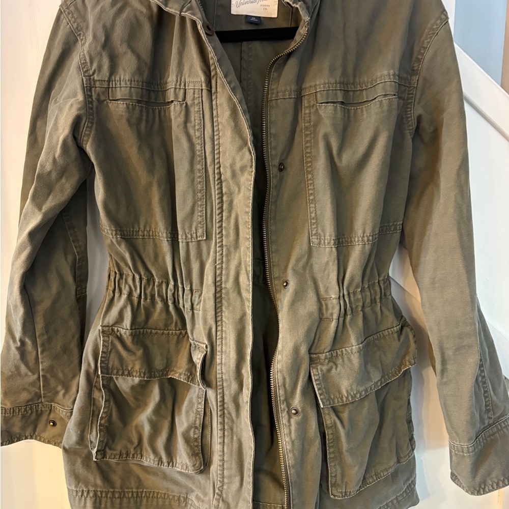 Universal Thread Olive Utility Jacket with Front Pockets